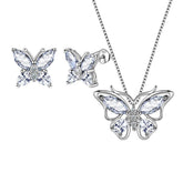 Butterfly Jewelry Set Birthstone April Diamond - Jewelry Set - Aurora Tears